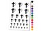 Cross and Heart Love Christian Temporary Tattoo Water Resistant Fake Body Art Set Collection